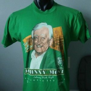 Vintage 1990 Johnny Most Night Celtics Tee
